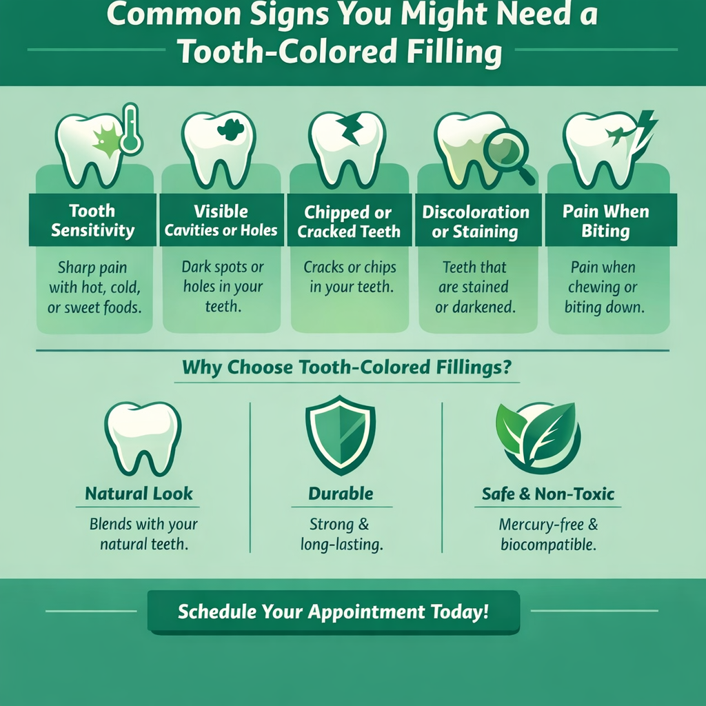 Common Signs You Might Need a Tooth-Colored Filling
